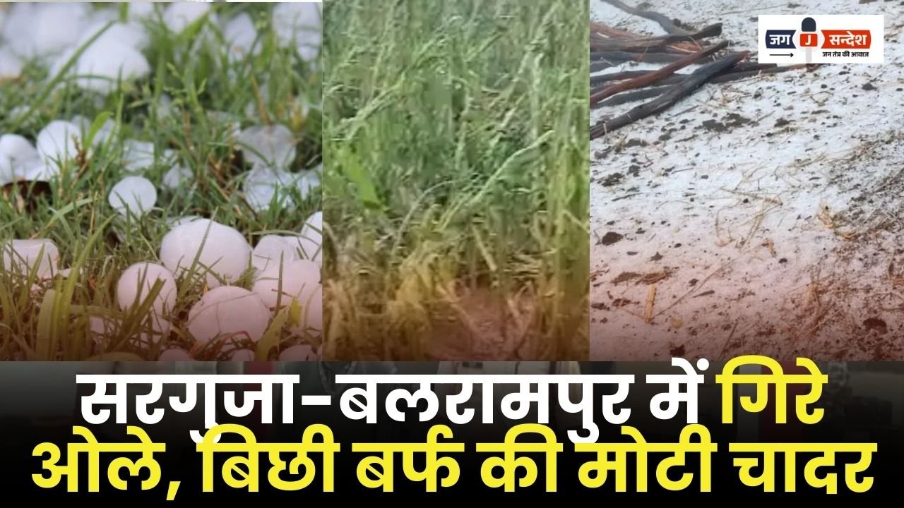 Hail Fell in Surguja-Balrampur