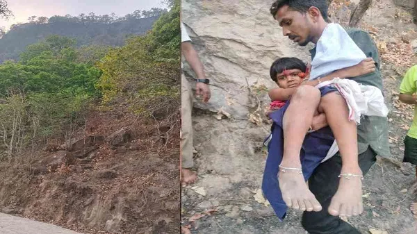 सरगुजा रामगढ़ के गहरी खाई में गीरी 7 वर्षीय मासूम बंदरों के डर, रेस्क्यू कर बच्ची की बचाई गई जान : Child Fell into Deep Ditch in Ramgarh 2 image 46