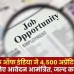 Central Bank Recruitment to 4,500 Apprentice Posts