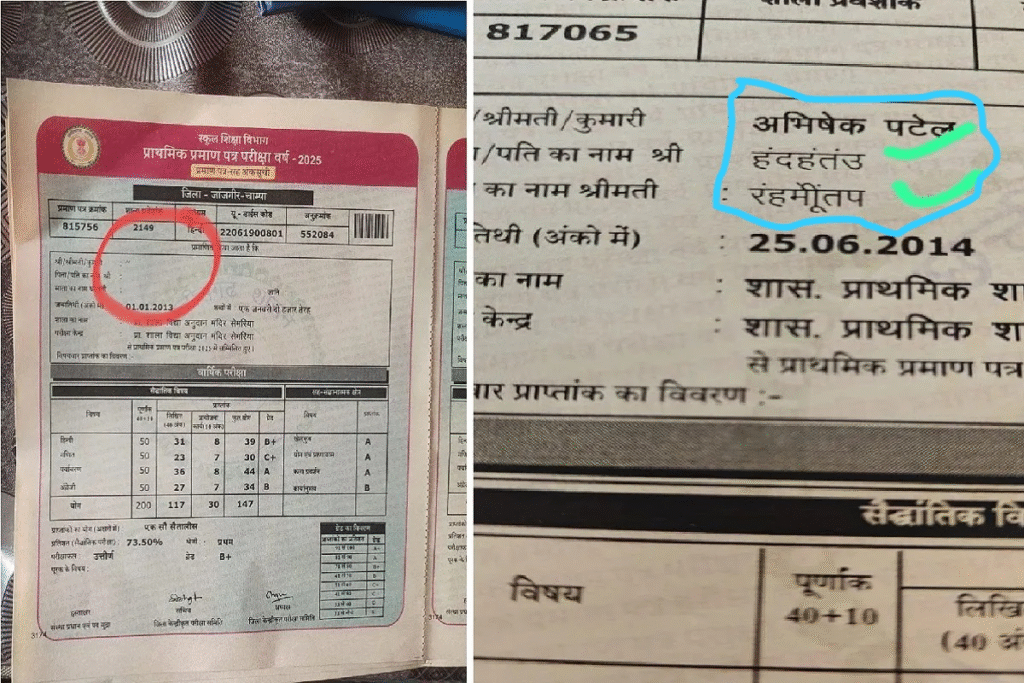 पामगढ़ में स्कूल शिक्षा विभाग की लापरवाही: बिना परीक्षा दिए छात्रों को पास, परीक्षा देने वालों को फेल : Students Passed Without Giving Exam 2 image 505