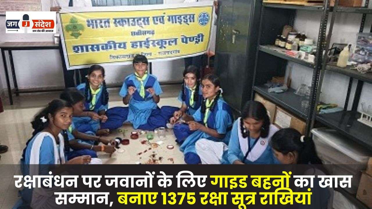 Made 1375 Raksha Sutra Rakhis for Soldiers