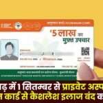 IMA will Stop Cashless Treatment with Ayushman Card in private hospitals in CG from September 1