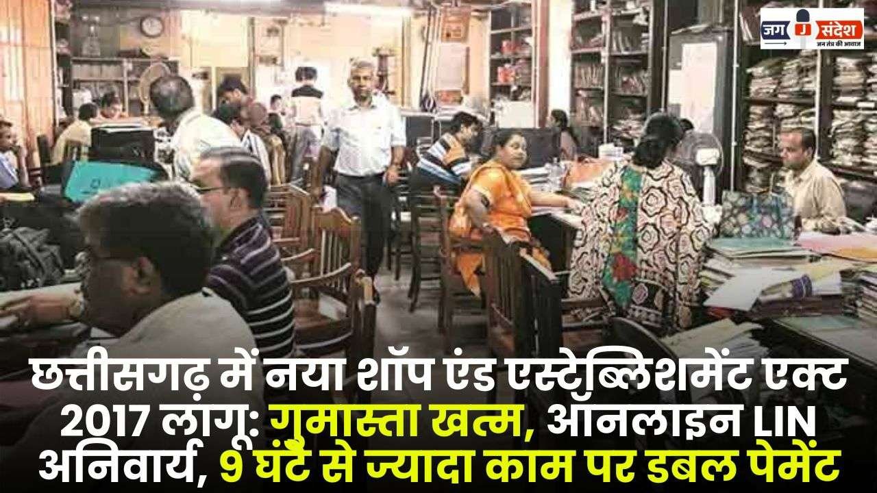 New Shop and Establishment Act 2017 Implemented in Chhattisgarh