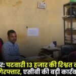 Wadrafnagar Revenue officer arrested in-the-act while taking a bribe of 13,000 rupees