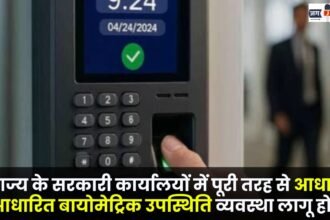 Fully Aadhaar-based biometric attendance system to be implemented in state government offices