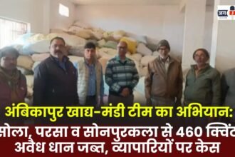 Ambikapur Food Market team's operation