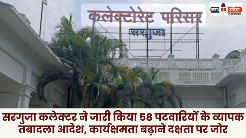 Surguja Collector issued extensive transfer orders for 58 Patwaris