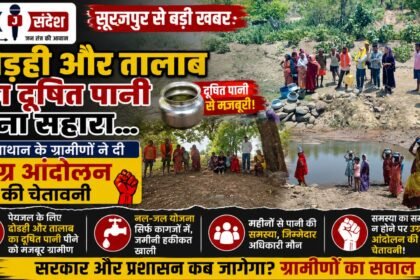 In Surajpur Contaminated Water from Ditches and Ponds Becomes the Only Resort
