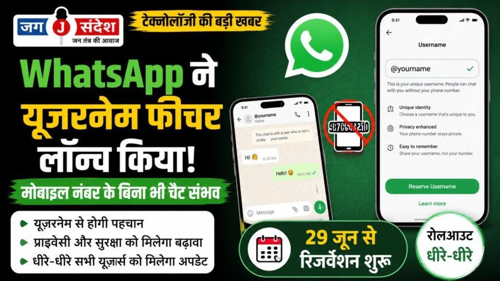 WhatsApp has launched a username feature