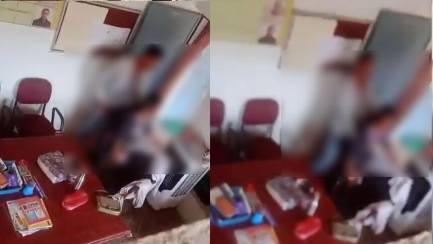 स्कूल में शिक्षक एवं शिक्षिका का अनुचित कृत्य का वीडियो सोशल मीडिया पर वायरल, क्षेत्र में आक्रोश : Video of inappropriate conduct by a male and a female teacher at a school goes viral on social media 2 image 49